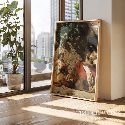 2人のジプシー女性（To sigøjnerkvinder uden for deres bolig）— クロイヤー、PS（Krøyer, P.S.）