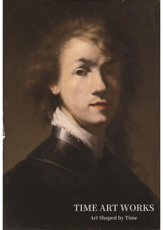 リングカラーをつけたレンブラントの肖像（Portræt af Rembrandt med ringkrave）— レンブラント・ファン・レイン（工房）（Rembrandt van Rijn (værksted)）