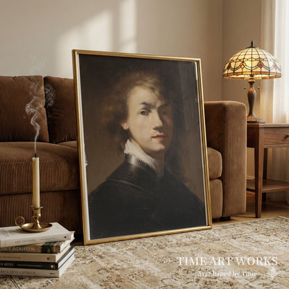 リングカラーをつけたレンブラントの肖像（Portræt af Rembrandt med ringkrave）— レンブラント・ファン・レイン（工房）（Rembrandt van Rijn (værksted)）