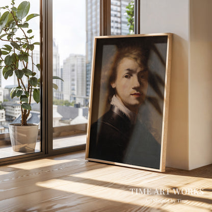 リングカラーをつけたレンブラントの肖像（Portræt af Rembrandt med ringkrave）— レンブラント・ファン・レイン（工房）（Rembrandt van Rijn (værksted)）