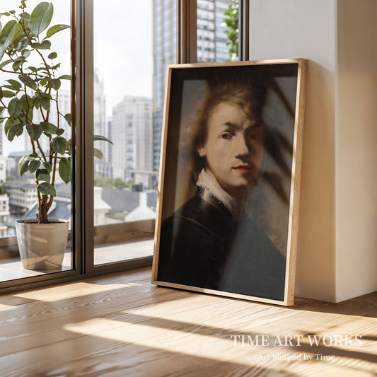 リングカラーをつけたレンブラントの肖像（Portræt af Rembrandt med ringkrave）— レンブラント・ファン・レイン（工房）（Rembrandt van Rijn (værksted)）