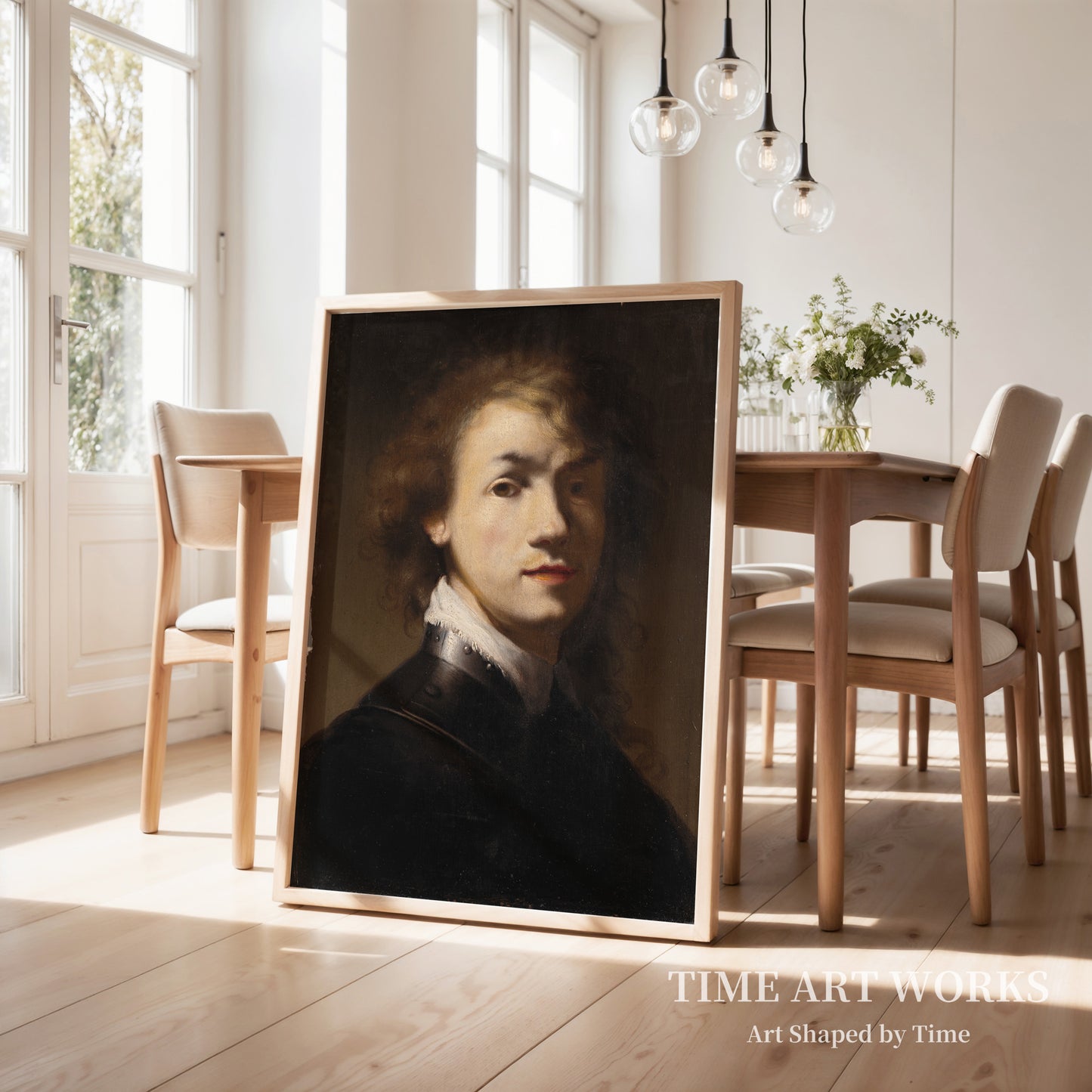 リングカラーをつけたレンブラントの肖像（Portræt af Rembrandt med ringkrave）— レンブラント・ファン・レイン（工房）（Rembrandt van Rijn (værksted)）