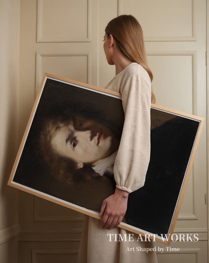 リングカラーをつけたレンブラントの肖像（Portræt af Rembrandt med ringkrave）— レンブラント・ファン・レイン（工房）（Rembrandt van Rijn (værksted)）