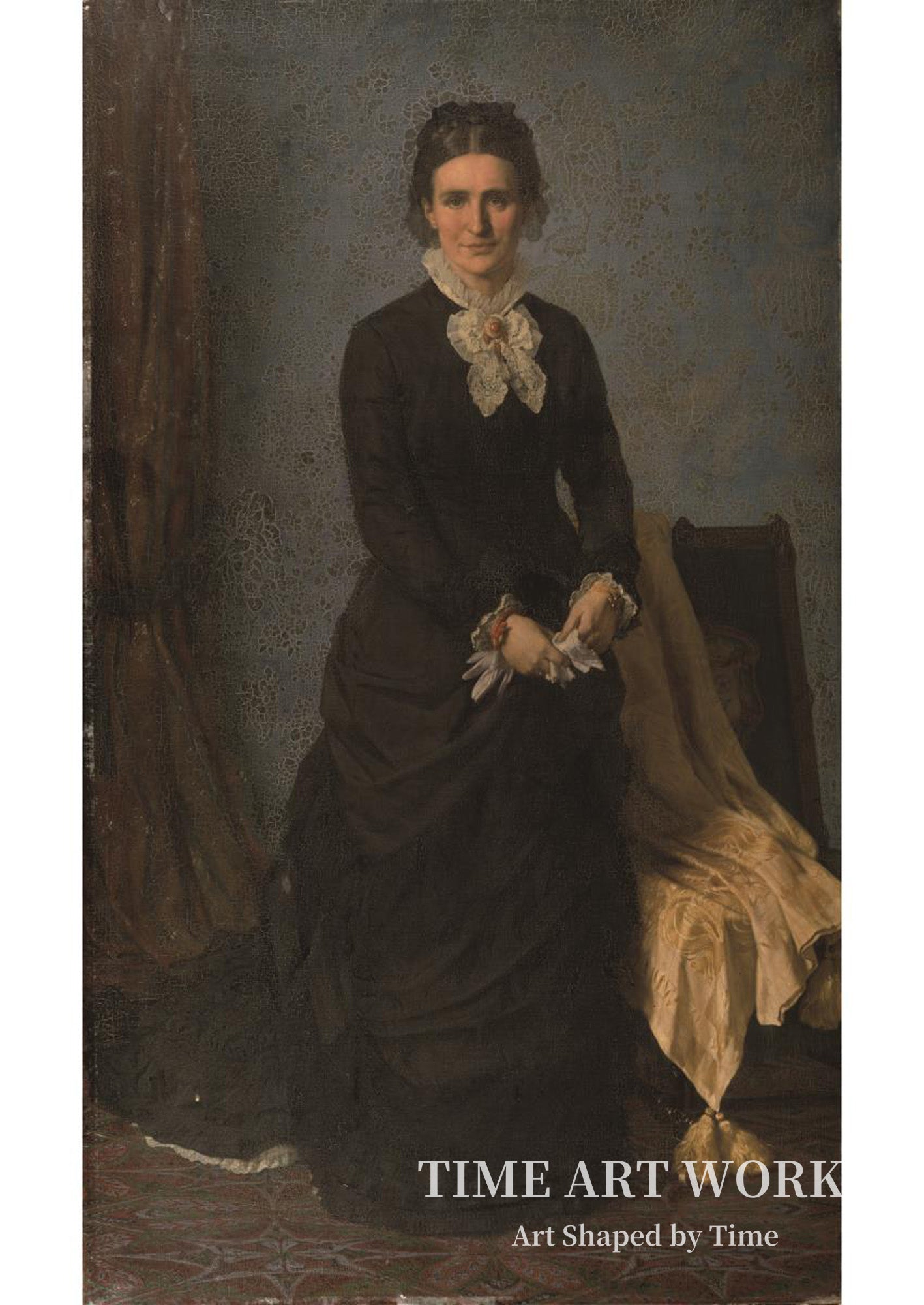 メルダール夫人の肖像（Kammerherreinde Caroline Amalie Meldahl, f. Ræder）— ロエド、ヨルゲン（Roed, Jørgen）