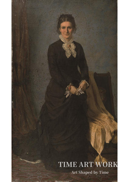 メルダール夫人の肖像（Kammerherreinde Caroline Amalie Meldahl, f. Ræder）— ロエド、ヨルゲン（Roed, Jørgen）
