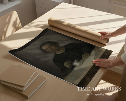 画家の妻（Kunstnerens hustru Ida Hammershøi med en tekop）— ハンマースホイ、ヴィルヘルム（Hammershøi, Vilhelm）