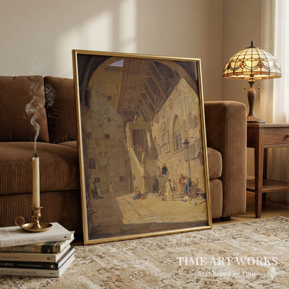 フィレンツェのバルジェッロ宮殿の監獄の中庭（Fængselsgården i Palazzo Bargello i Firenze）— ロエド、ヨルゲン（Roed, Jørgen）