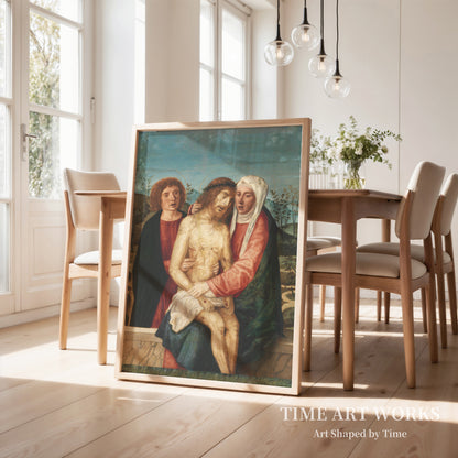 ピエタ（Pietà. Den døde Kristus med Jomfru Maria og Johannes Evangelisten）— マンスエティ、ジョヴァンニ・ディ・ニッコロ（Mansueti, Giovanni di Niccolò）