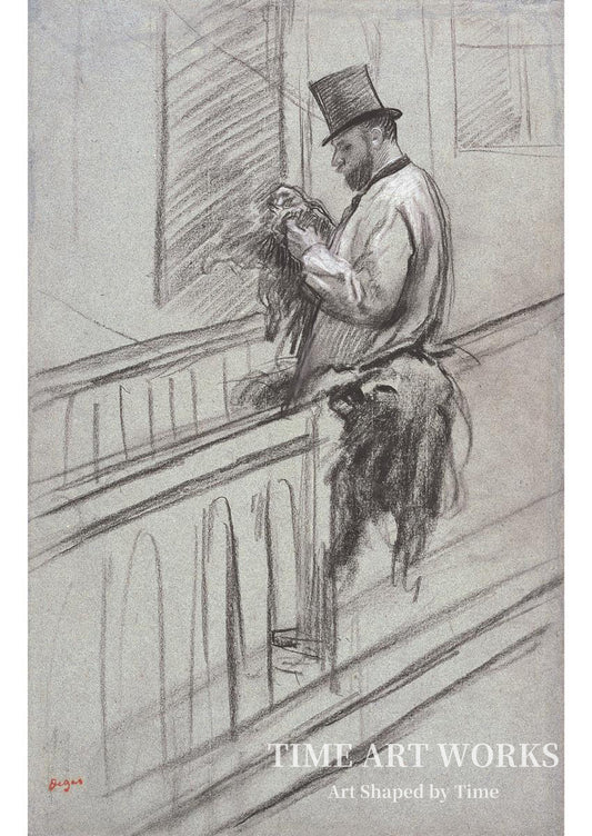 ムッシュ・ヘルマン・ド・クレルモンの肖像（Portræt af Monsieur Hermann de Clermont）— ドガ、エドガー（Degas, Edgar）