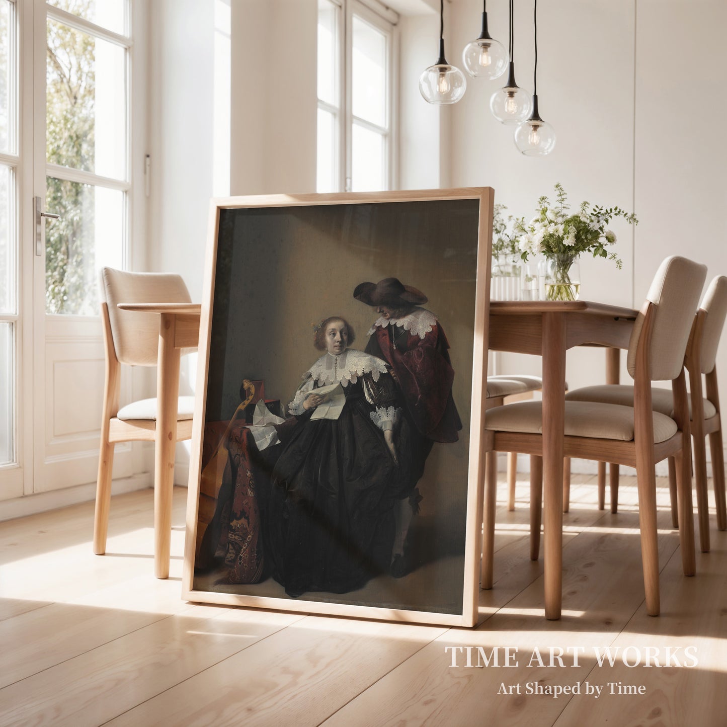 手紙を持つ女と紳士（En kvinde med et brev opvartes af en kavaler）— デュイスター、ウィレム・コルネリス（Duyster, Willem Cornelisz）
