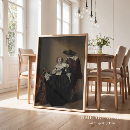 手紙を持つ女と紳士（En kvinde med et brev opvartes af en kavaler）— デュイスター、ウィレム・コルネリス（Duyster, Willem Cornelisz）