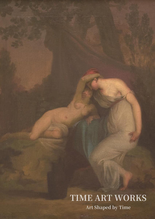 ギリシャの詩人サッフォーとミュティレネの女（Den græske digter Sappho og mytilenerinden）— アビルドガード、ニコライ（Abildgaard, Nicolai）
