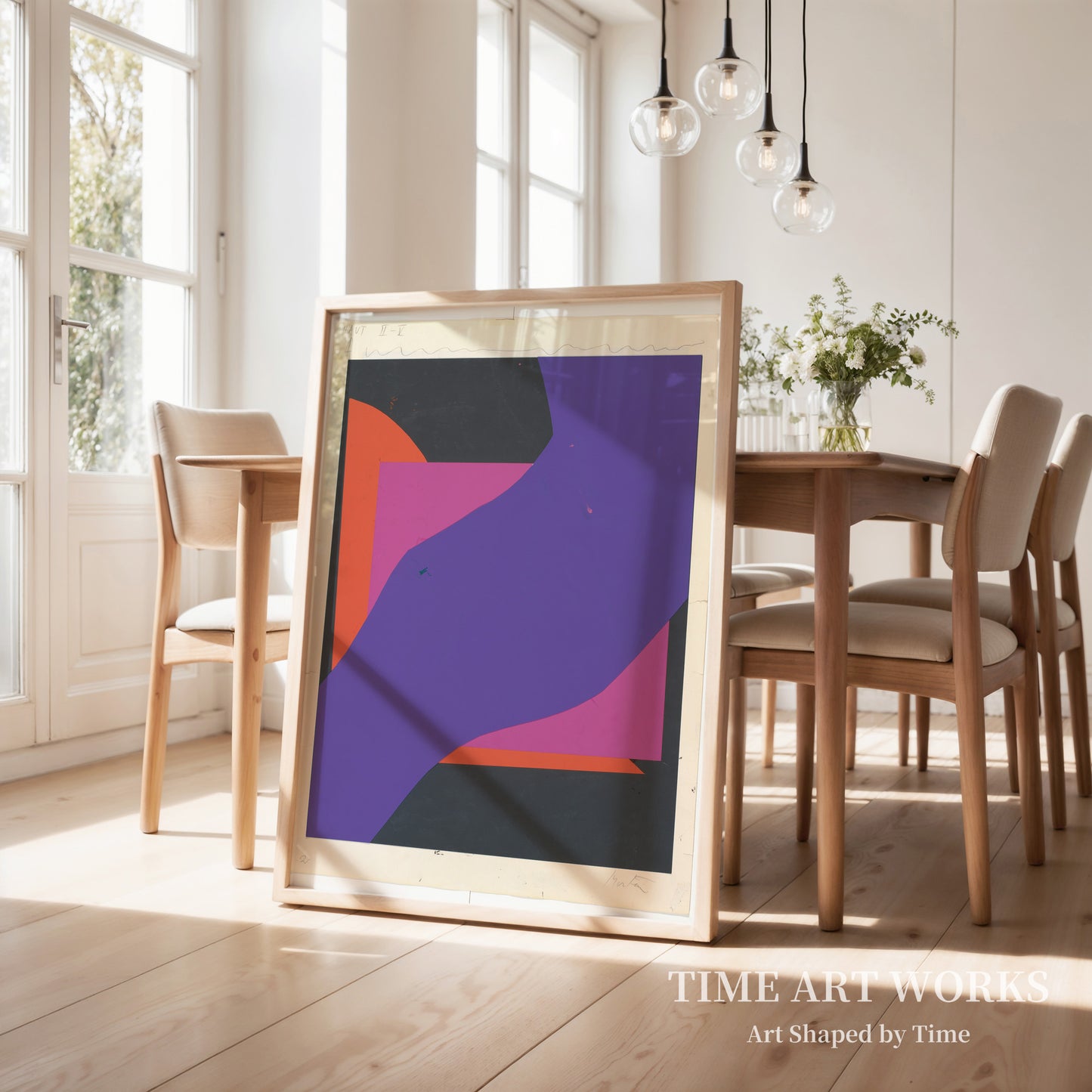 『Le rectangle enchanté』原型（Forlæg for de to supplerende plancher til den serigrafiske mappe "Le rectangle enchanté I-II / Det fortryllede rektangel I-II, 1973"）— モーテンセン、リチャード（Mortensen, Richard）