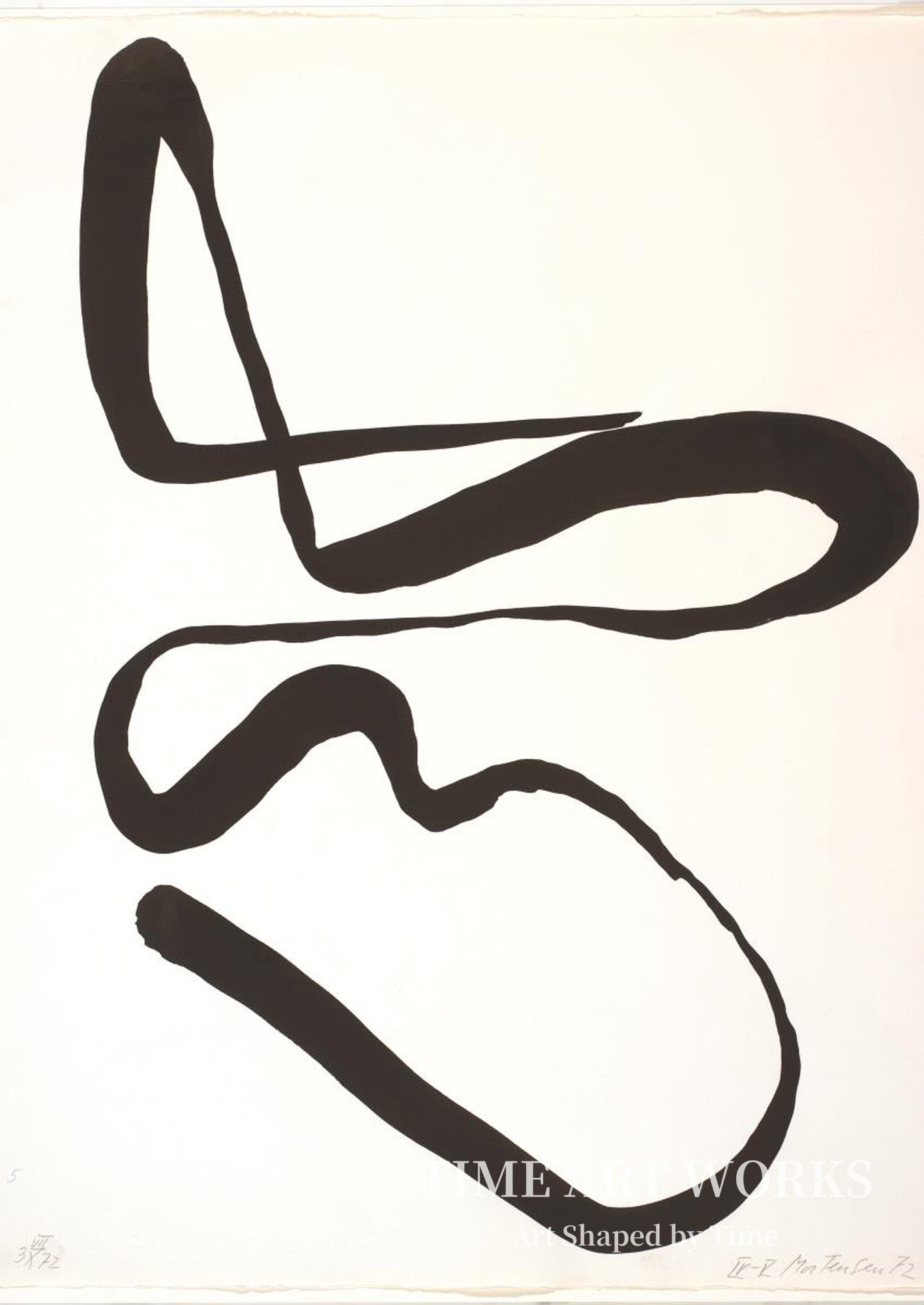 『Signature』原型（Forlæg for den serigrafiske mappe "Signatur", 1973）— モーテンセン、リチャード（Mortensen, Richard）