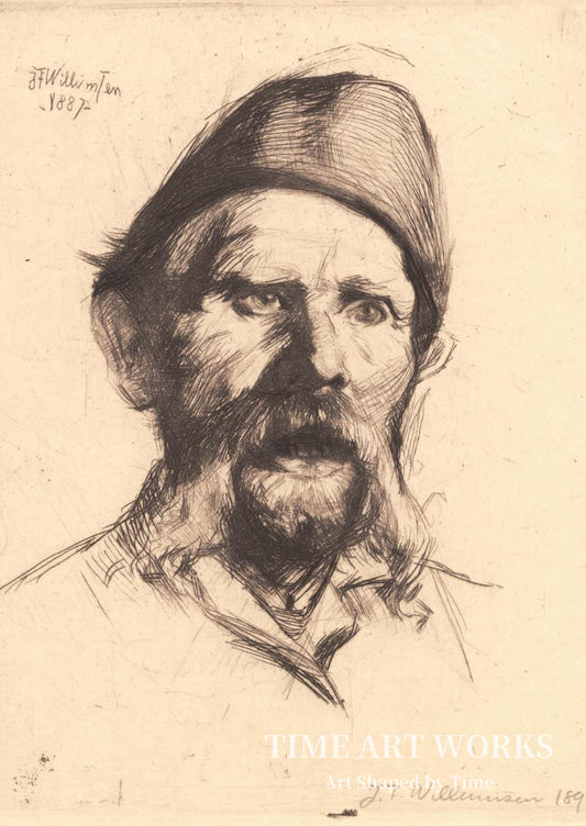 フランツ・P・ナイトハルトの肖像（Portræt af overkontrollør ved Frederiksberg hospital Frantz Peter Neidthardt）— シュワルツ、フランス（Schwartz, Frans）