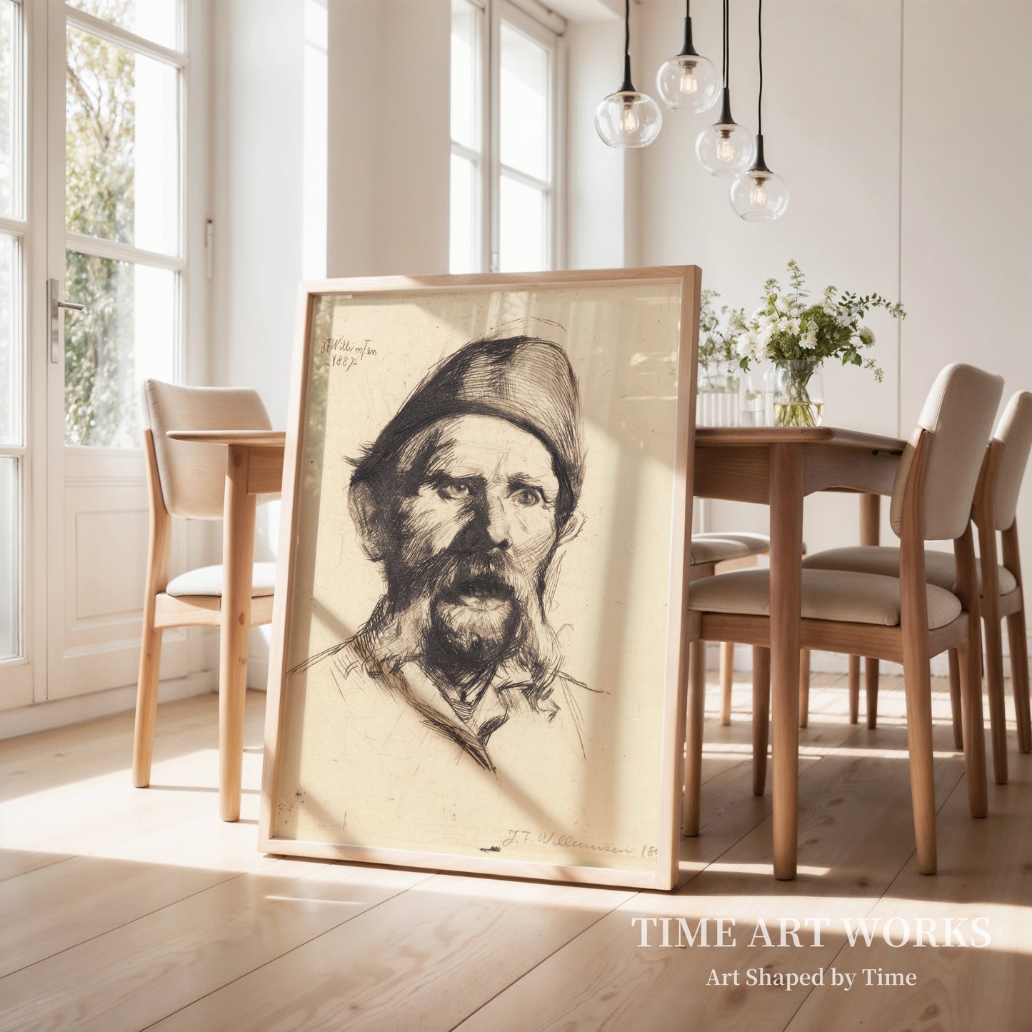 フランツ・P・ナイトハルトの肖像（Portræt af overkontrollør ved Frederiksberg hospital Frantz Peter Neidthardt）— シュワルツ、フランス（Schwartz, Frans）
