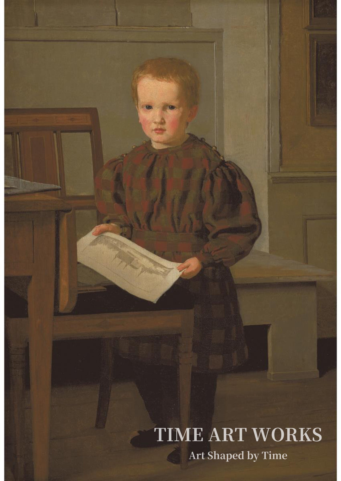 若きジュリアス（Julius Eckersberg som dreng i Eckersbergs atelier på Charlottenborg）— コエブケ、クリスチャン（Købke, Christen）