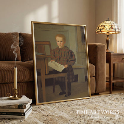 若きジュリアス（Julius Eckersberg som dreng i Eckersbergs atelier på Charlottenborg）— コエブケ、クリスチャン（Købke, Christen）