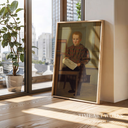 若きジュリアス（Julius Eckersberg som dreng i Eckersbergs atelier på Charlottenborg）— コエブケ、クリスチャン（Købke, Christen）