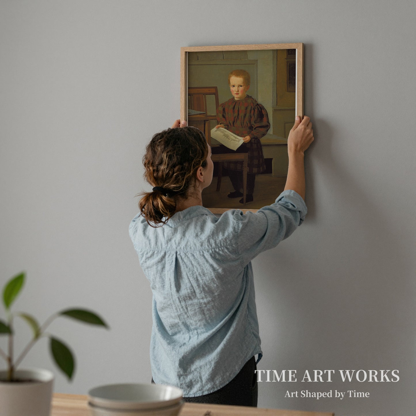若きジュリアス（Julius Eckersberg som dreng i Eckersbergs atelier på Charlottenborg）— コエブケ、クリスチャン（Købke, Christen）