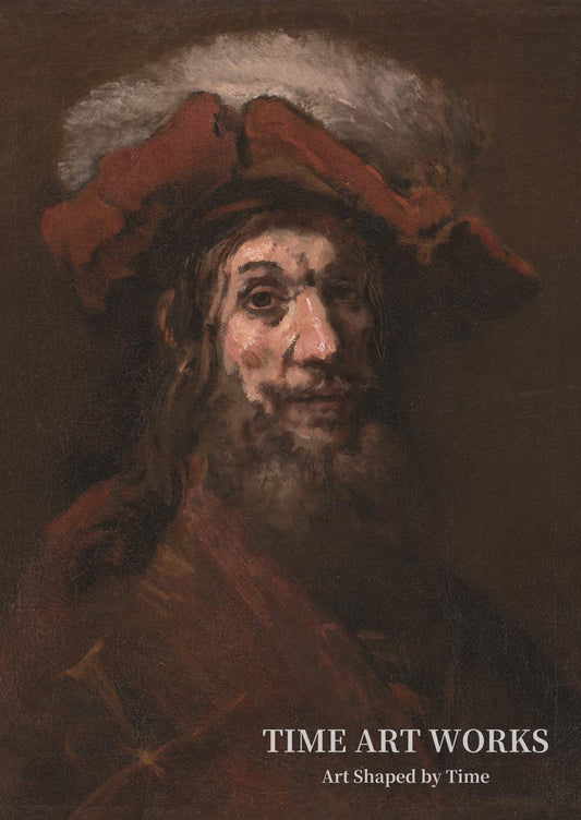 『十字軍』習作（Skitse til Ridderen med falken, kendt som "Korsridderen"）— レンブラント・ファン・レイン（Rembrandt van Rijn）
