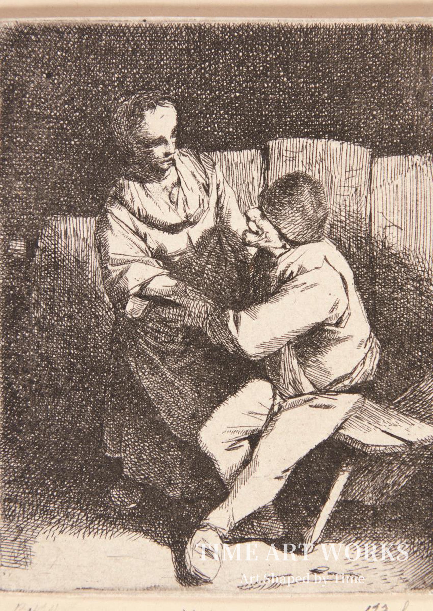届かぬ想い（En kvinde afviser en bondes tilnærmelser）— ベガ、コルネリス・ピーテルス（Bega, Cornelis Pietersz）