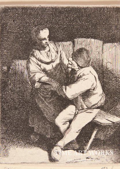 届かぬ想い（En kvinde afviser en bondes tilnærmelser）— ベガ、コルネリス・ピーテルス（Bega, Cornelis Pietersz）