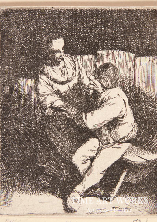届かぬ想い（En kvinde afviser en bondes tilnærmelser）— ベガ、コルネリス・ピーテルス（Bega, Cornelis Pietersz）