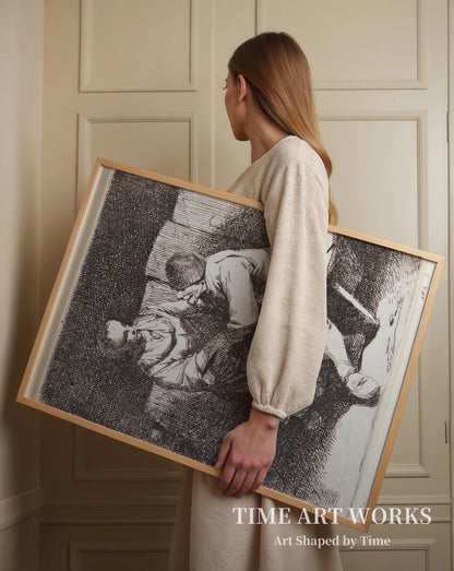 届かぬ想い（En kvinde afviser en bondes tilnærmelser）— ベガ、コルネリス・ピーテルス（Bega, Cornelis Pietersz）