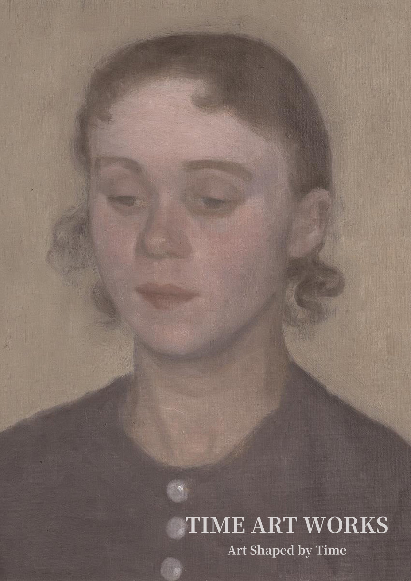 画家の妻イダ（旧姓イルステッド）（Kunstnerens hustru Ida, f. Ilsted）— ハンマースホイ、ヴィルヘルム（Hammershøi, Vilhelm）