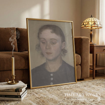 画家の妻イダ（旧姓イルステッド）（Kunstnerens hustru Ida, f. Ilsted）— ハンマースホイ、ヴィルヘルム（Hammershøi, Vilhelm）