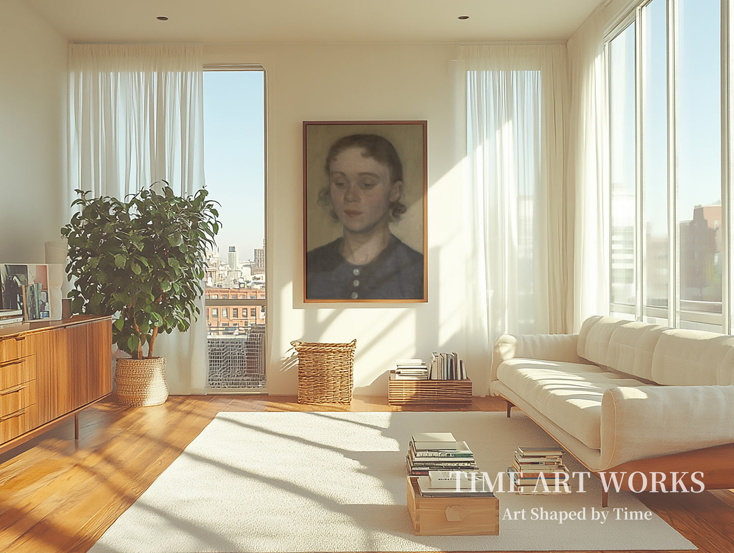 画家の妻イダ（旧姓イルステッド）（Kunstnerens hustru Ida, f. Ilsted）— ハンマースホイ、ヴィルヘルム（Hammershøi, Vilhelm）