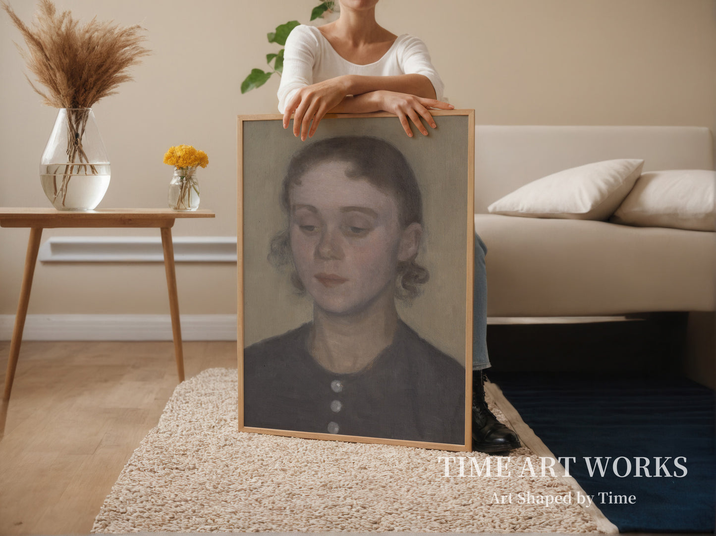 画家の妻イダ（旧姓イルステッド）（Kunstnerens hustru Ida, f. Ilsted）— ハンマースホイ、ヴィルヘルム（Hammershøi, Vilhelm）