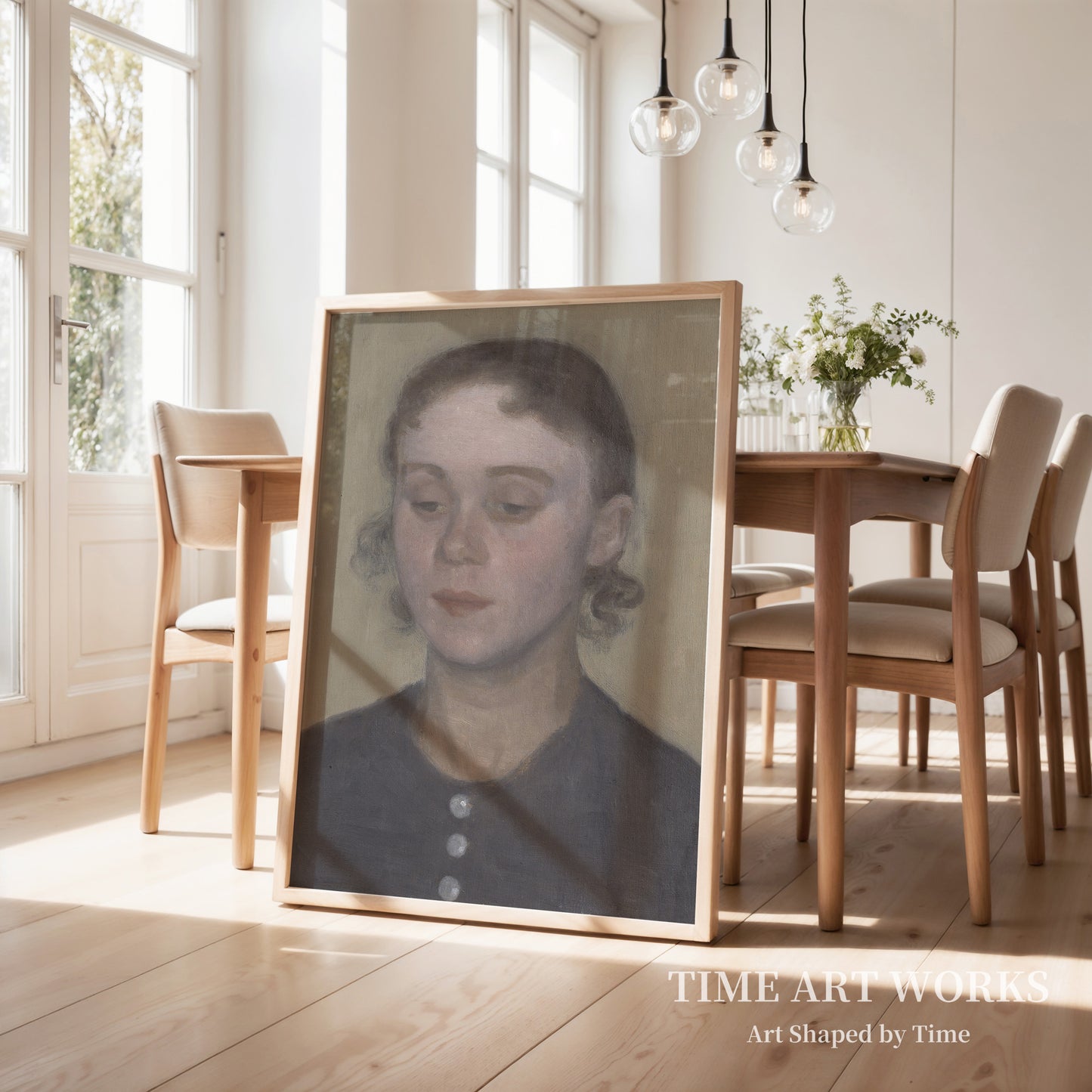 画家の妻イダ（旧姓イルステッド）（Kunstnerens hustru Ida, f. Ilsted）— ハンマースホイ、ヴィルヘルム（Hammershøi, Vilhelm）