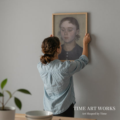画家の妻イダ（旧姓イルステッド）（Kunstnerens hustru Ida, f. Ilsted）— ハンマースホイ、ヴィルヘルム（Hammershøi, Vilhelm）