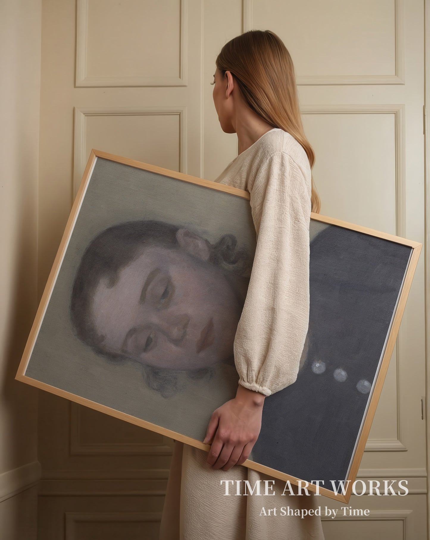 画家の妻イダ（旧姓イルステッド）（Kunstnerens hustru Ida, f. Ilsted）— ハンマースホイ、ヴィルヘルム（Hammershøi, Vilhelm）