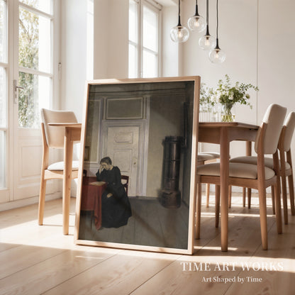 リビングルームにて（Stue i Strandgade med kunstnerens hustru）— ハンマースホイ、ヴィルヘルム（Hammershøi, Vilhelm）