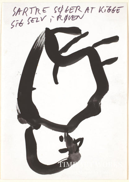 サルトル、自身を見つめる（Sartre søger at kigge sig selv i røven）— カーステンセン、クラウス（Carstensen, Claus）