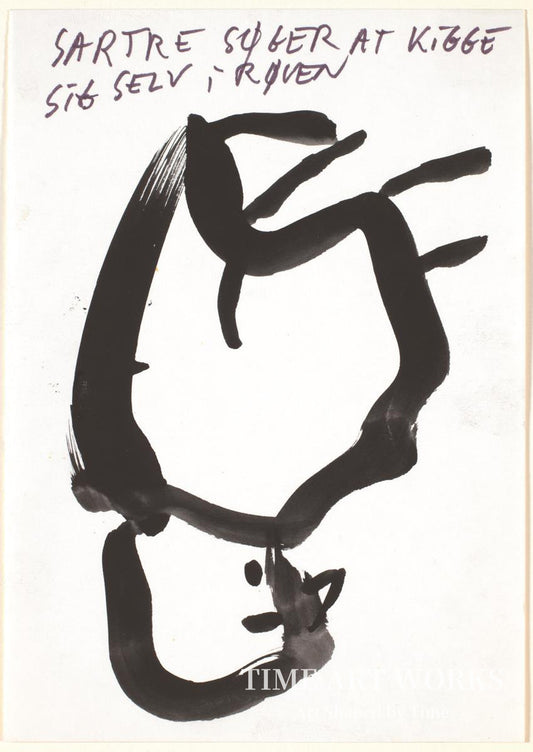 サルトル、自身を見つめる（Sartre søger at kigge sig selv i røven）— カーステンセン、クラウス（Carstensen, Claus）