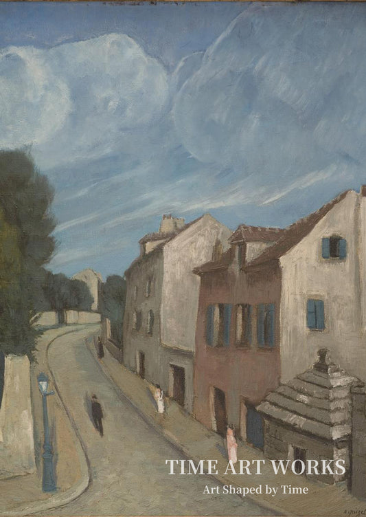家々が点在する風景（Paysage avec maisons）— キゼ、アルフォンス（Quizet, Alphonse）