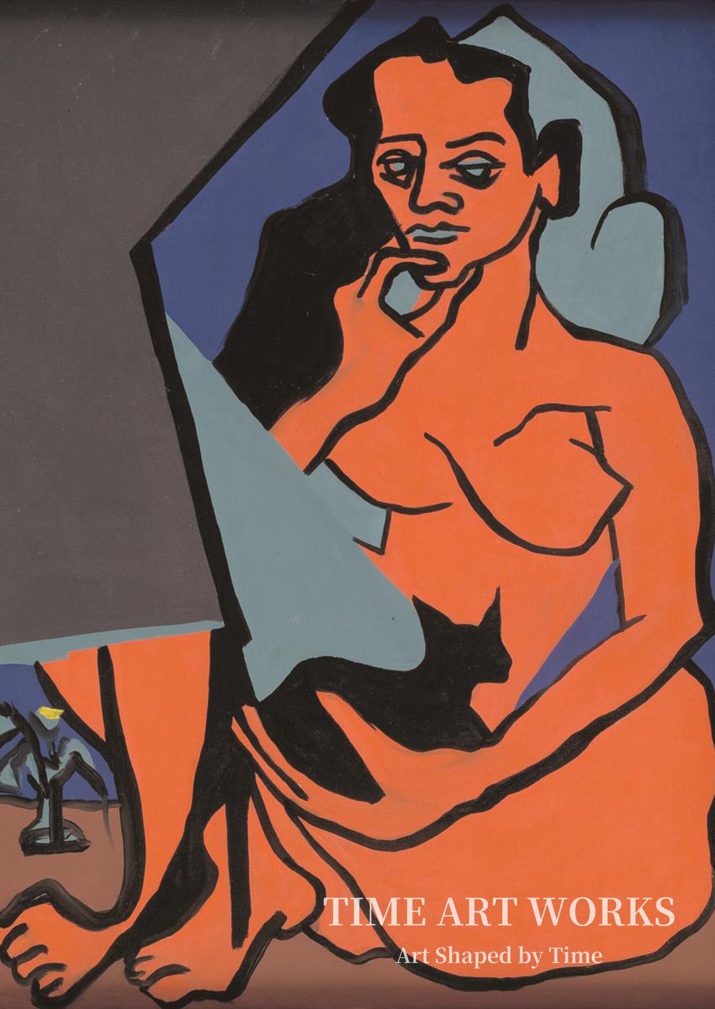パブロ・ピカソの訃報を聞いたシャーロット（Charlotte ved meddelelsen om Pablo Picassos bortgang）— モーテンセン、リチャード（Mortensen, Richard）