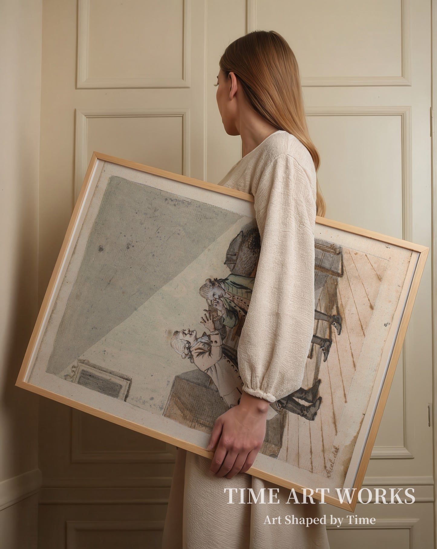 『ヴォナーとヴァンナー』の一場面（En scene af P.A. Heibergs "De Vonner og de Vanner".）— ユール、イェンス（Juel, Jens）