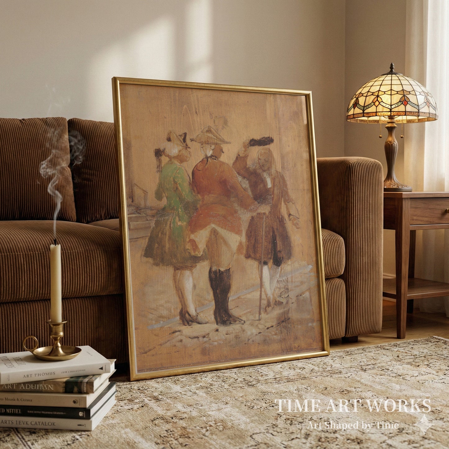 道を譲るホルベア（Holberg går af vejen for Jacob von Thyboe og Jean de France）— マールストランド、ヴィルヘルム（Marstrand, Wilhelm）