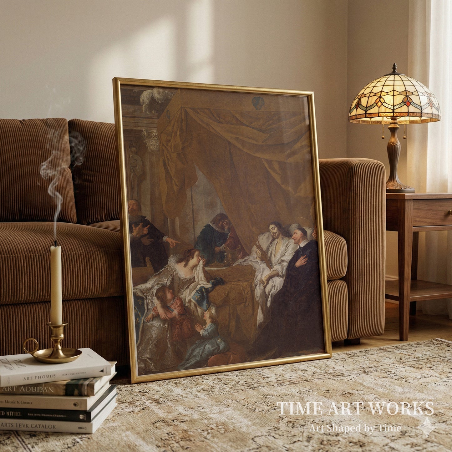 ルイ13世の臨終の床に立つ聖ヴァンサン・ド・ポール（Skt. Vincent de Paul ved Louis XIII´s dødsleje）— トロイ、ジャン・フランソワ・ド（Troy, Jean Francois de）