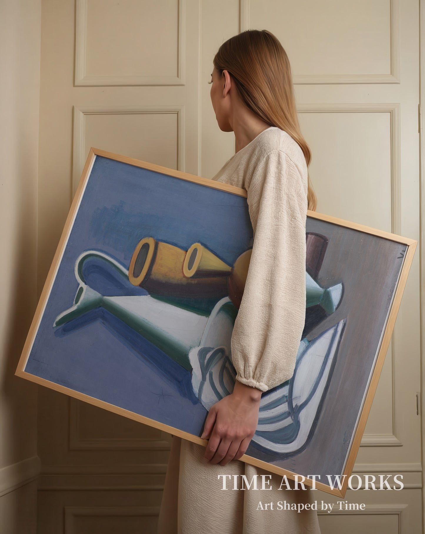 じょうろ（Opstilling med vandkande, håndklæde og krukker）— ルンドストロム、ヴィルヘルム（Lundstrøm, Vilhelm）