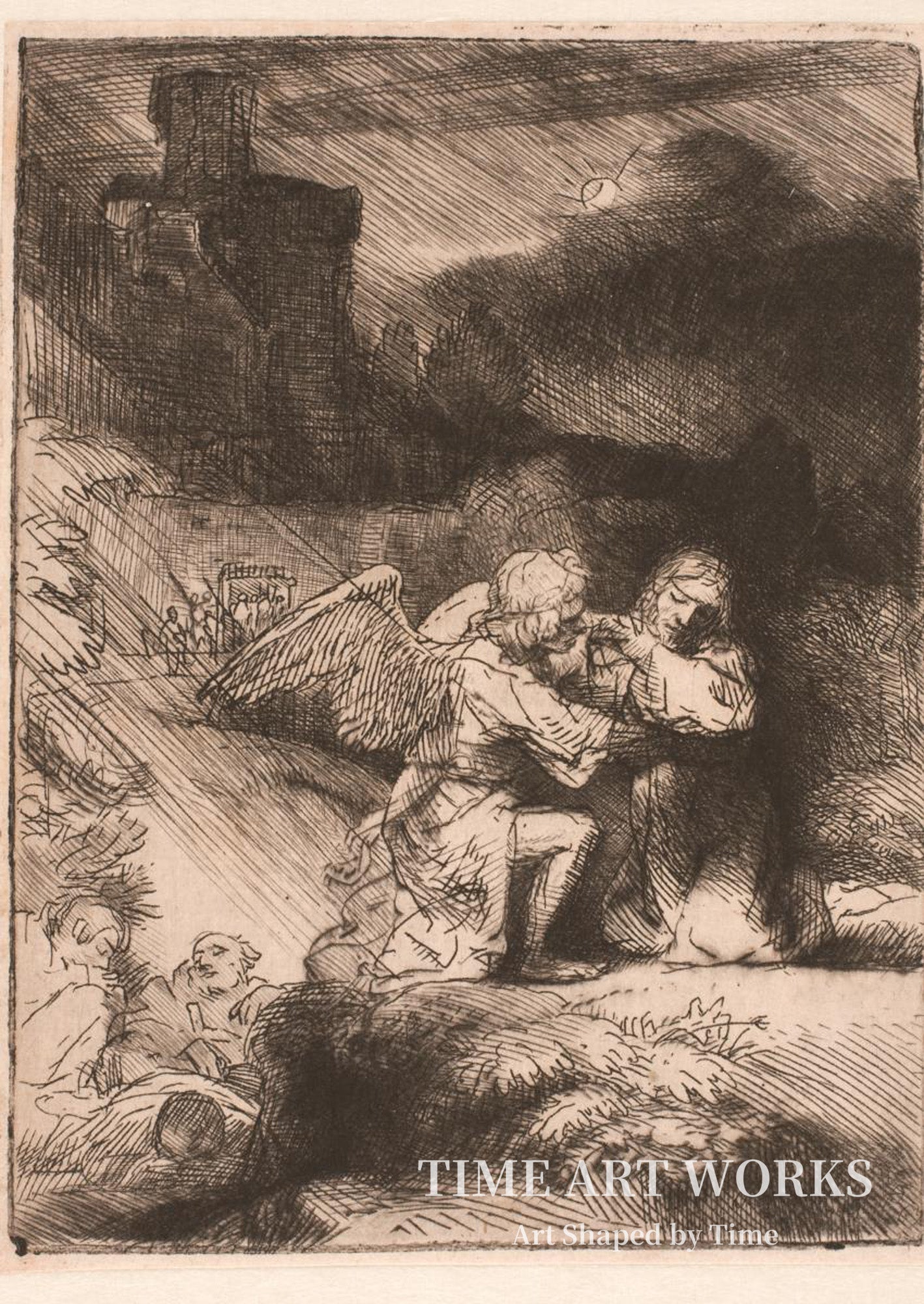 オリーブ山上のキリスト（Kristus på Oliebjerget）— レンブラント・ファン・レイン（Rembrandt van Rijn）