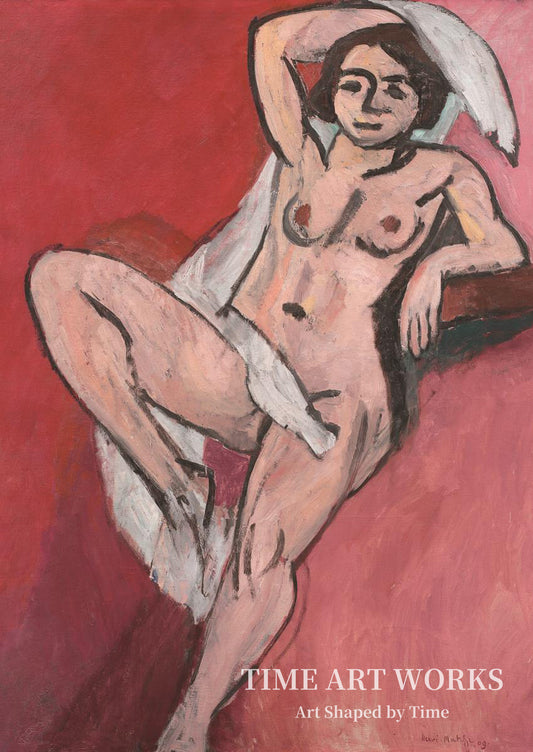 白い布をまとう裸の女性（Nøgen kvinde med hvidt klæde）— マティス、アンリ（Matisse, Henri）