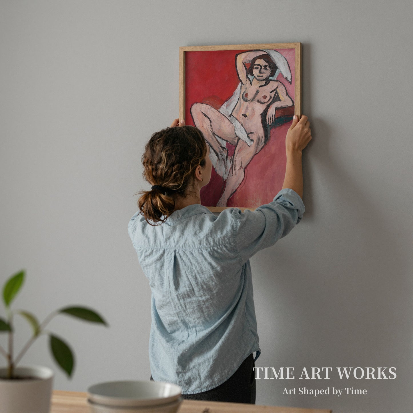 白い布をまとう裸の女性（Nøgen kvinde med hvidt klæde）— マティス、アンリ（Matisse, Henri）
