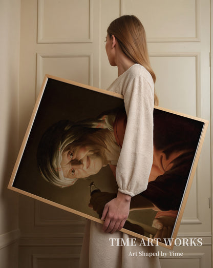 老妻（En gammel kone）— ホントホルスト、ジェラール・ファン（Honthorst, Gerard van）