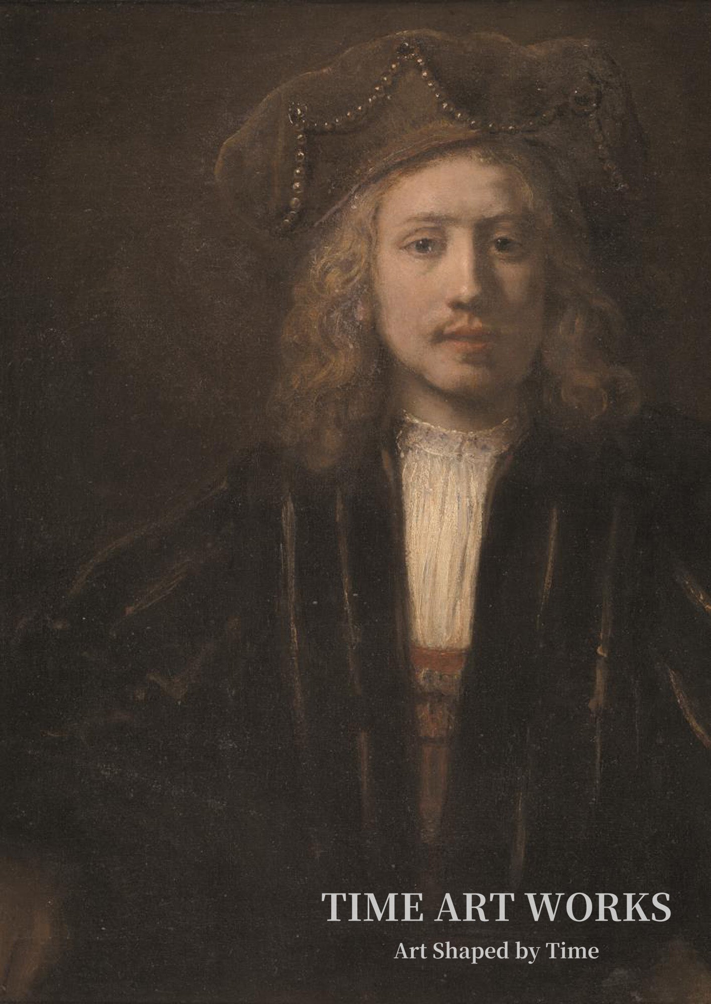 真珠がちりばめられたベレー帽をかぶる男性（Mand med perlebesat baret）— レンブラント・ファン・レイン（工房）（Rembrandt van Rijn (værksted)）